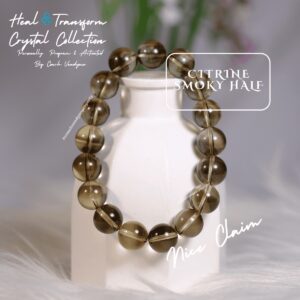 CITRINE SMOKY HALF