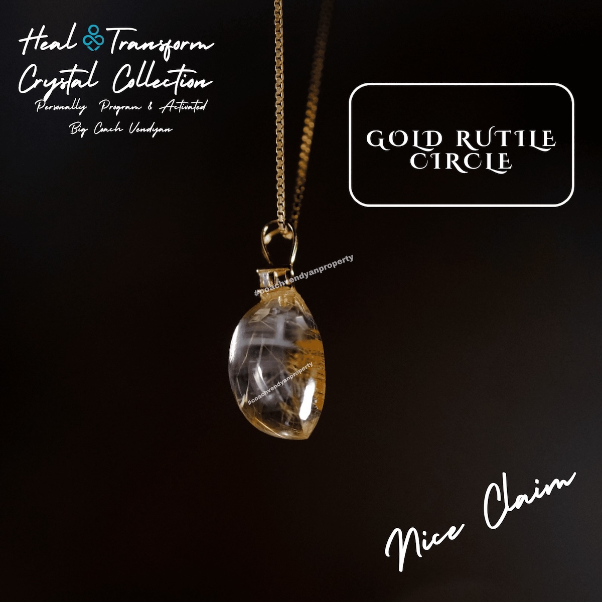 GOLD RUTILE CIRCLE - Gambar 2