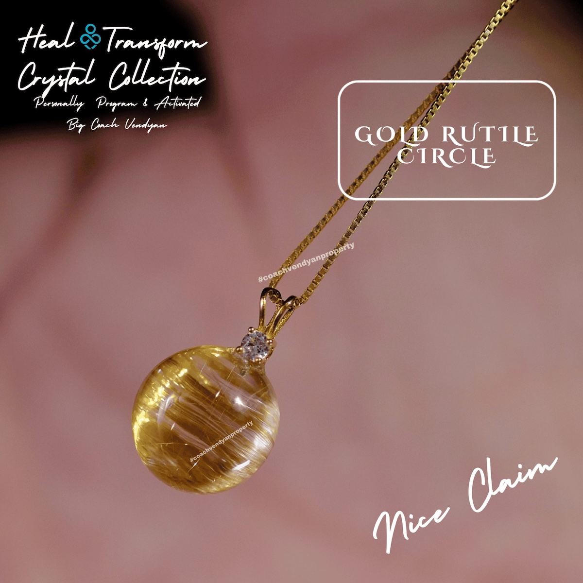 GOLD RUTILE CIRCLE - Gambar 4