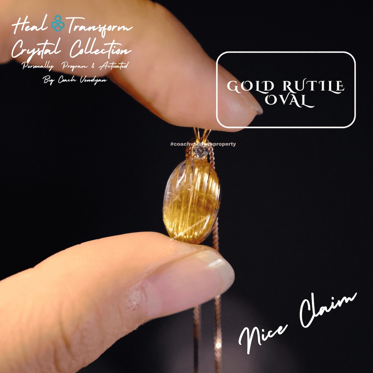 GOLD RUTILE OVAL - Gambar 2