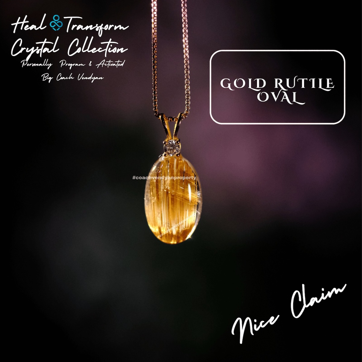 GOLD RUTILE OVAL - Gambar 4