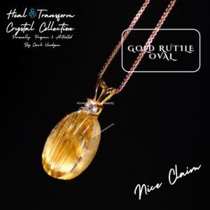 GOLD RUTILE OVAL