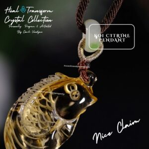 KOI CITRINE PENDANT