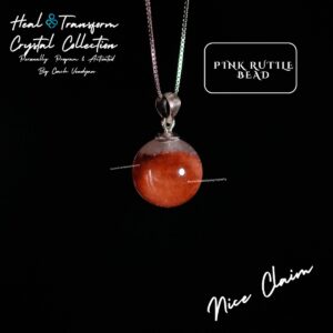 PINK RUTILE BEAD