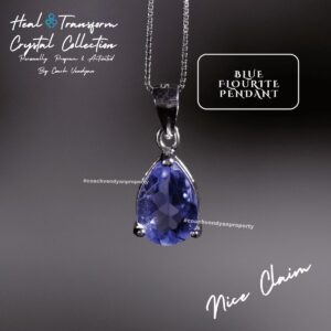 BLUE FLUORITE PENDANT