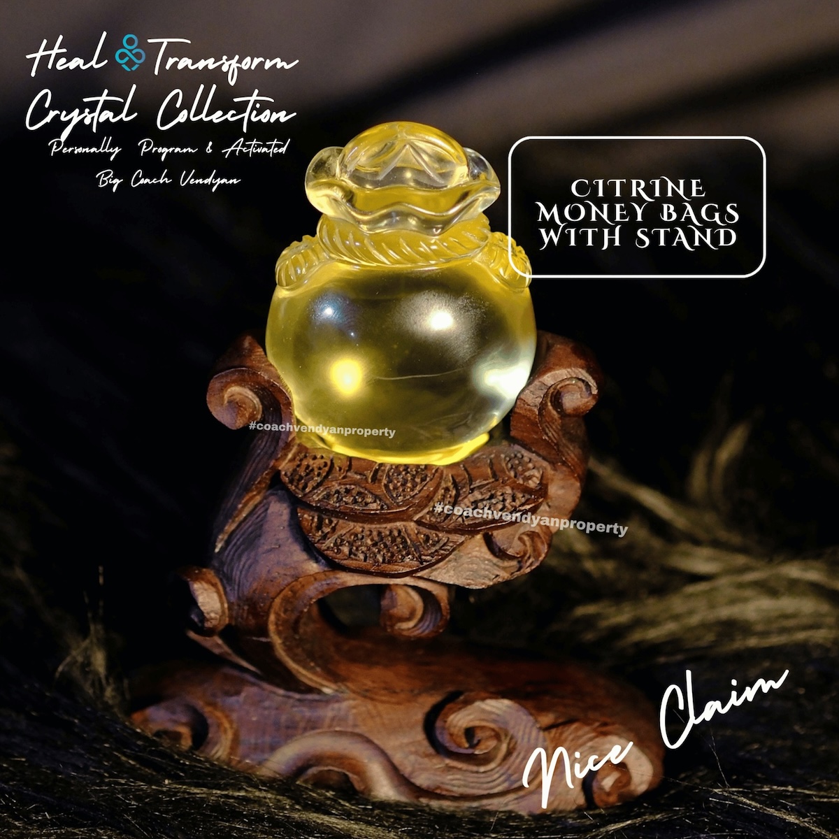 CITRINE MONEY BAGS - Gambar 4