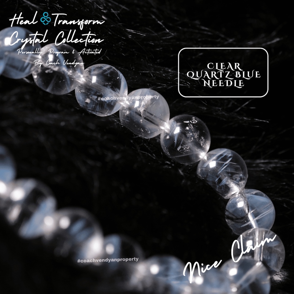 CLEAR QUARTZ BLUE NEEDLE - Gambar 2