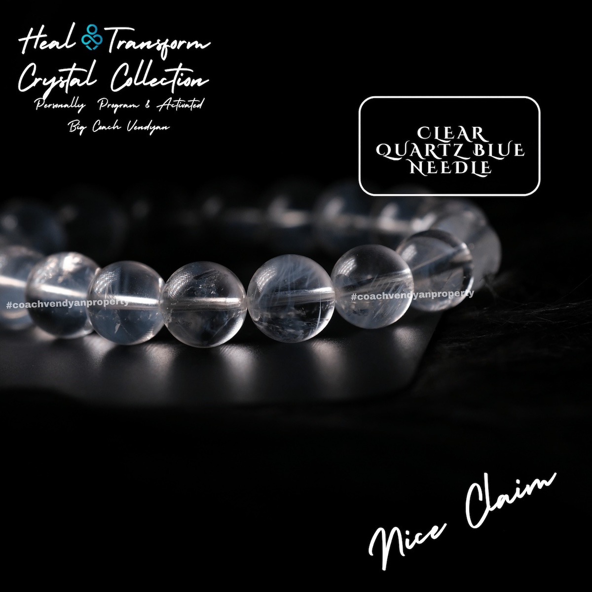 CLEAR QUARTZ BLUE NEEDLE - Gambar 3